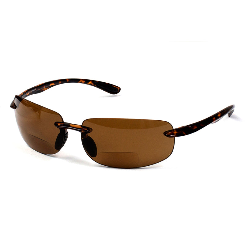 ★HANGLE EYEWEAR★ EPI SUN Black Brown Harken Gale Sunglasses - Storm Grey Frame/Brown Lens