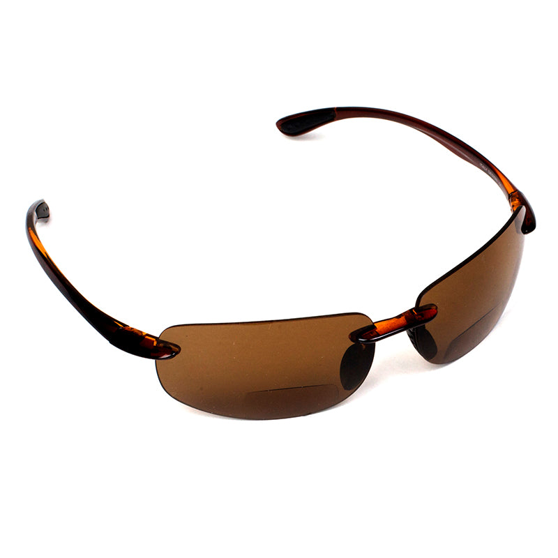 Polarized Bifocal Reading Sunglasses - Fishing Golf - Men & Women - Modern  Sporty Light & Comfortable - Brown - CE18KXCOMAE